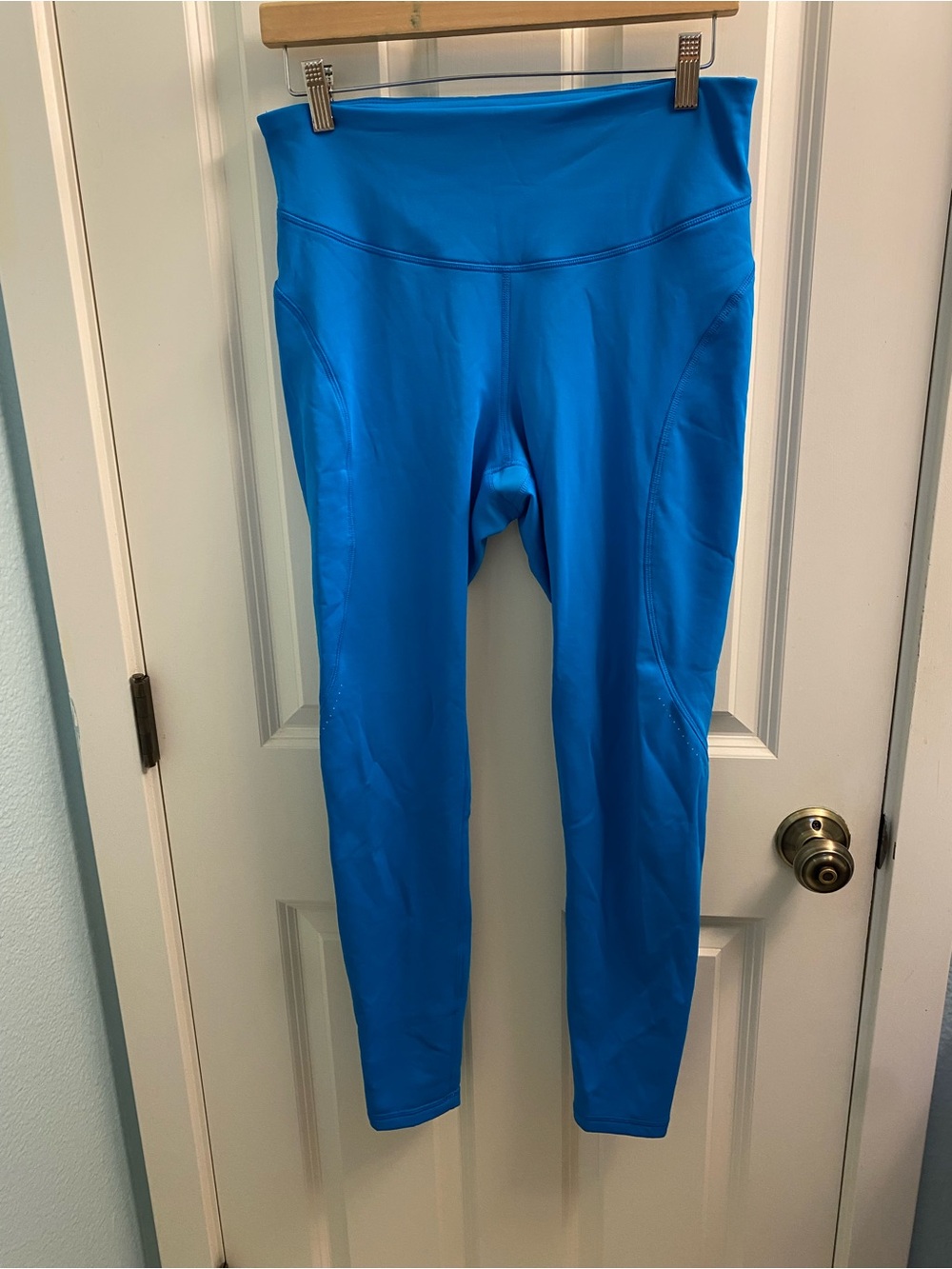 Old Navy Bright Blue High-Waist Active Fleece Leggings